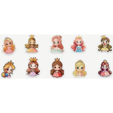 Cartoon Princess Stickers 10's - Sold Assorted